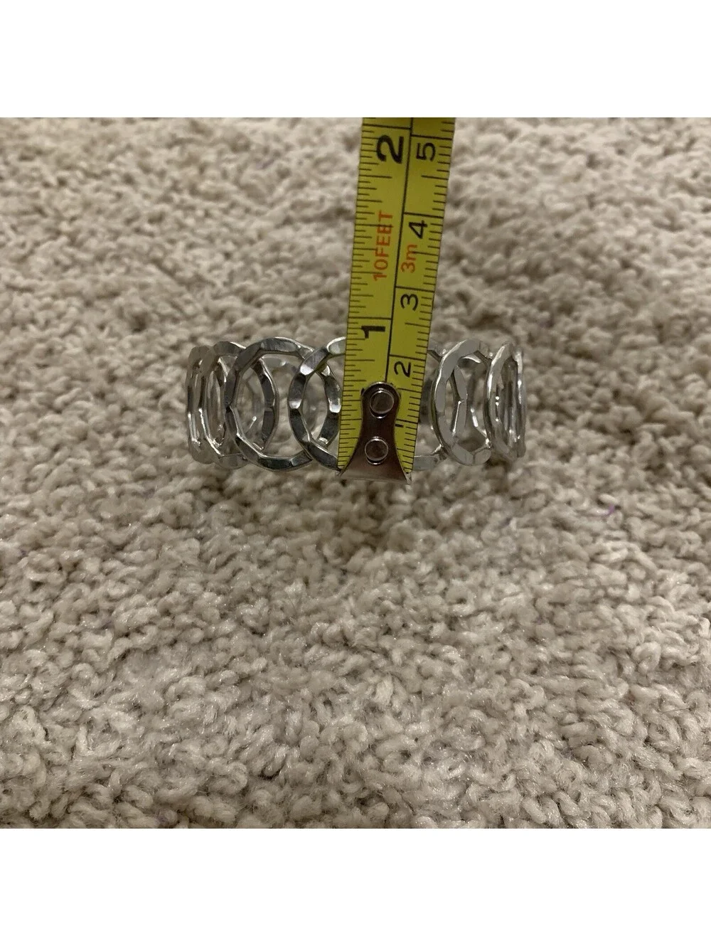 Silver Tone - Open Cuff - Bracelet - Bangle - Jewelry